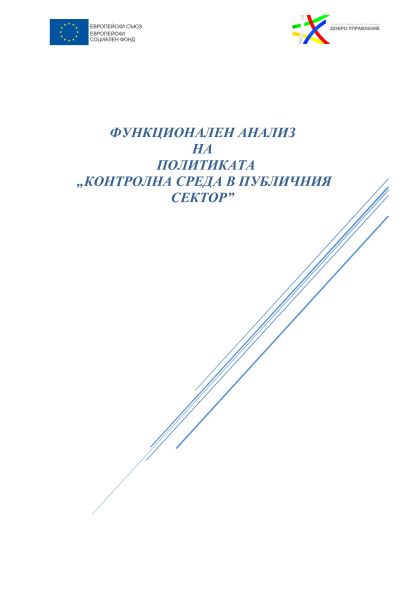 Функционален анализ на секторна политика „Контролна среда в публичния сектор“